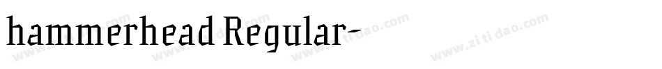 hammerhead Regular字体转换
